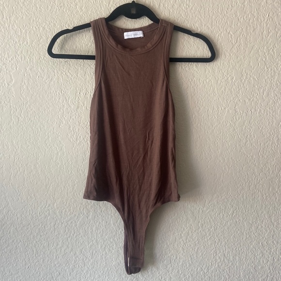 House of Harlow 1960 Tops - Revolve House of Harlow Brown high neck ribbed bodysuit size extra small